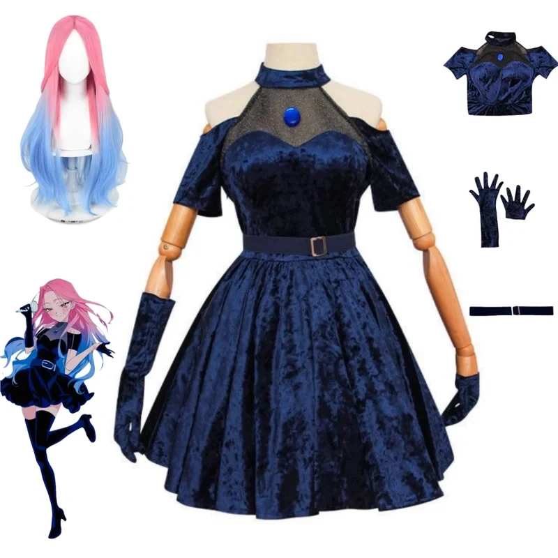 Anime Cosplay Blue Hair - Kostium cosplay Mizi z 2026 roku,