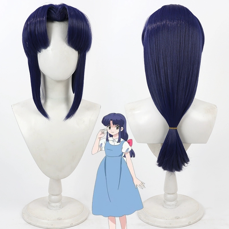 Anime Cosplay Blue Hair - Anime Ranma 1/2 Akane Tendo przebranie