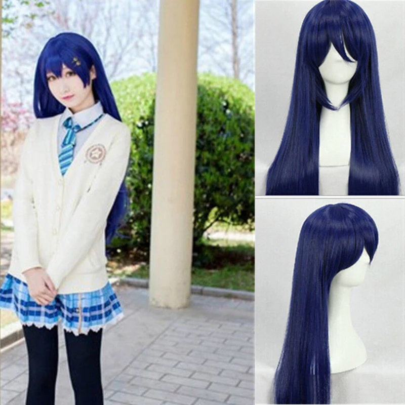 Anime Miłość na żywo! Umi Sono – Anime Cosplay Blue Hair recenzja i cena